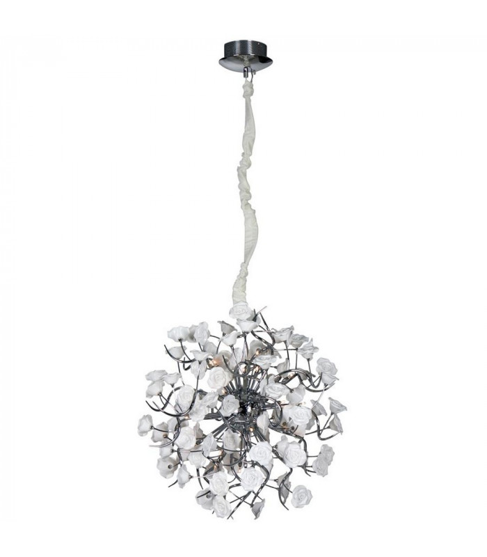Rosaluci Pendant Ceiling Light Chrome White