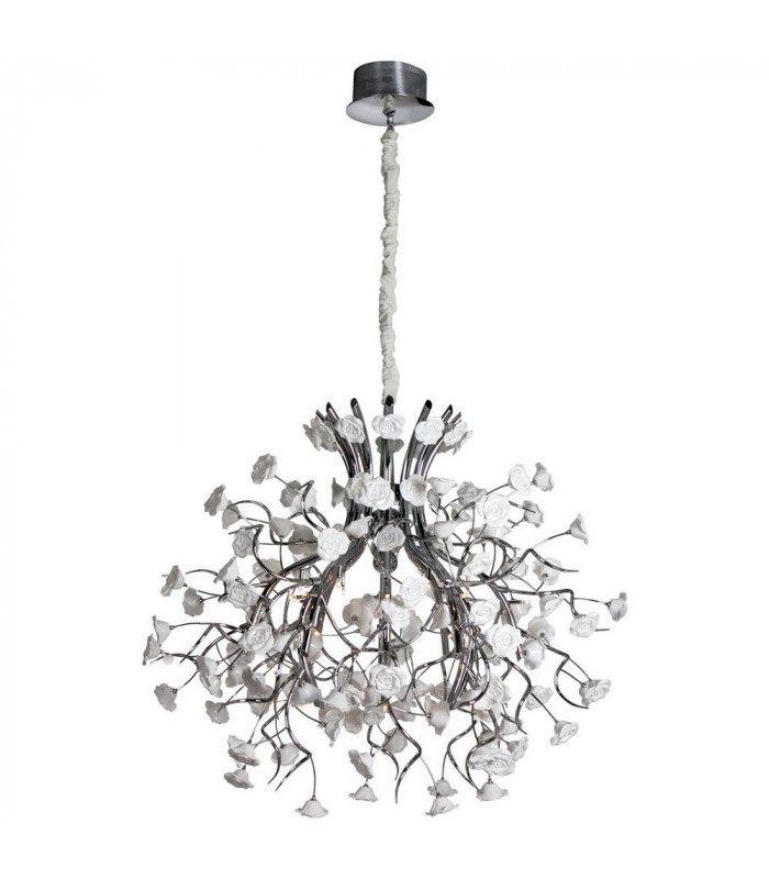 Rosaluci Pendant Ceiling Light Chrome White