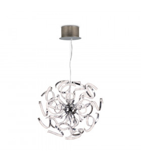 Volupta Spherical Pendant Ceiling Light Chrome