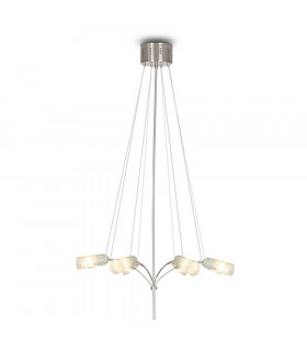 Chiara Multi Arm Pendant Ceiling Light Satin Nickel