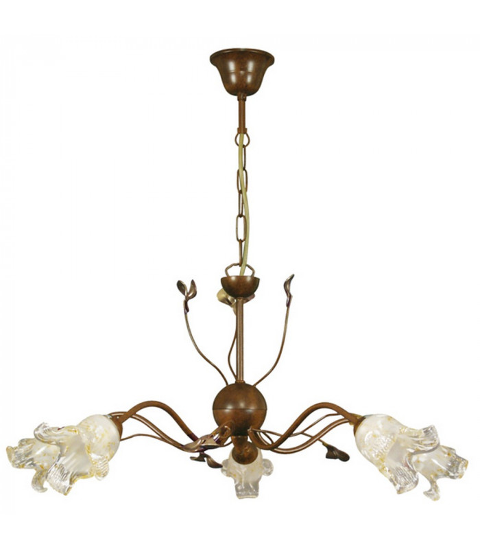 Luchter Multi Arm Pendant Ceiling Light Rust