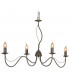 Long Island Multi Arm Pendant Ceiling Light Gray