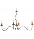Long Island Multi Arm Pendant Ceiling Light Pale Taupe