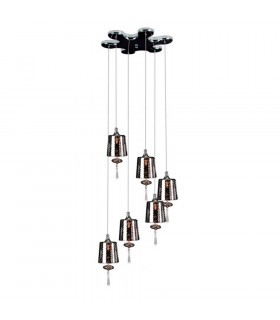 Dance Cluster Pendant Ceiling Light Chrome