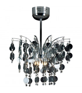 Dream Glass & Crystal Ceiling Light Chrome