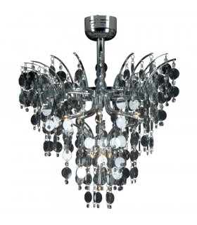 Dream 16 Light Glass & Crystal Ceiling Light Chrome