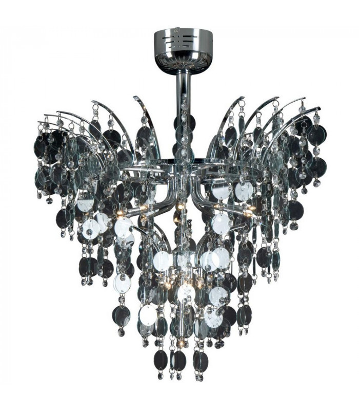 Dream 16 Light Glass & Crystal Ceiling Light Chrome
