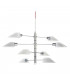 Soeur Multi Arm Pendant Ceiling Light Shiny White
