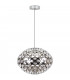 Orbiter Spherical Pendant Ceiling Light Chrome