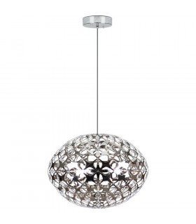 Orbiter Spherical Pendant Ceiling Light Chrome