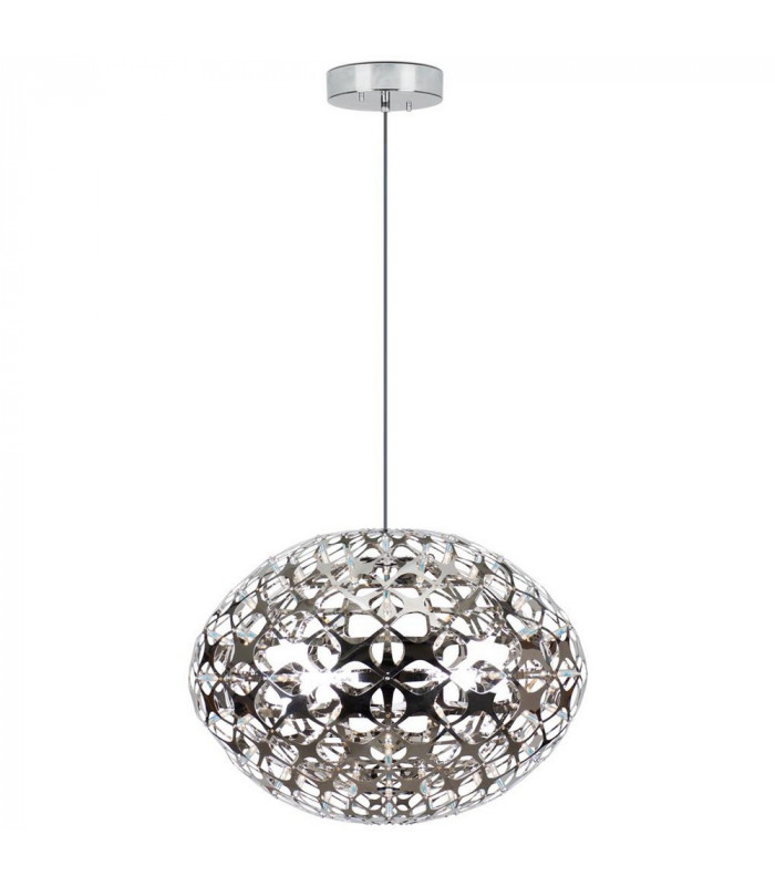 Orbiter Spherical Pendant Ceiling Light Chrome