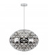 Orbiter Spherical Pendant Ceiling Light Chrome