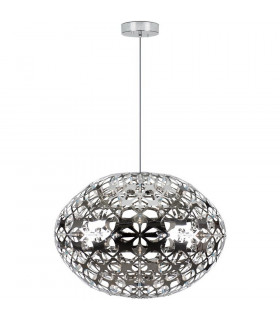 Orbiter Spherical Pendant Ceiling Light Chrome