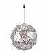 Polyhedron Spherical Pendant Ceiling Light Chrome