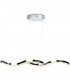 Bezier Integrated Pendant Ceiling Light Light Chrome