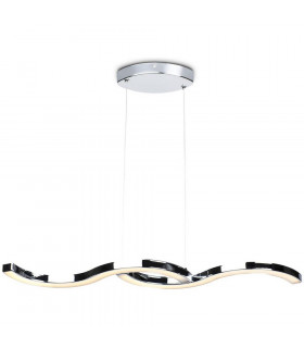 Bezier Integrated Pendant Ceiling Light Light Chrome