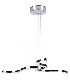 Bezier Integrated Pendant Ceiling Light Light Chrome
