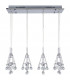 Ruby Straight Bar Pendant Ceiling Light Chrome