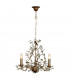Michelan 3 Light Multi Arm Chandeliers Rust