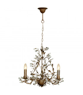 Michelan 3 Light Multi Arm Chandeliers Rust