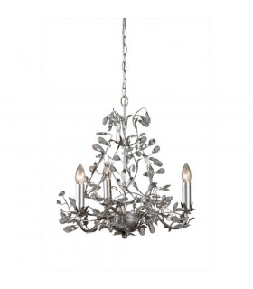 Michelan 3 Light Multi Arm Chandeliers Brushed Silver