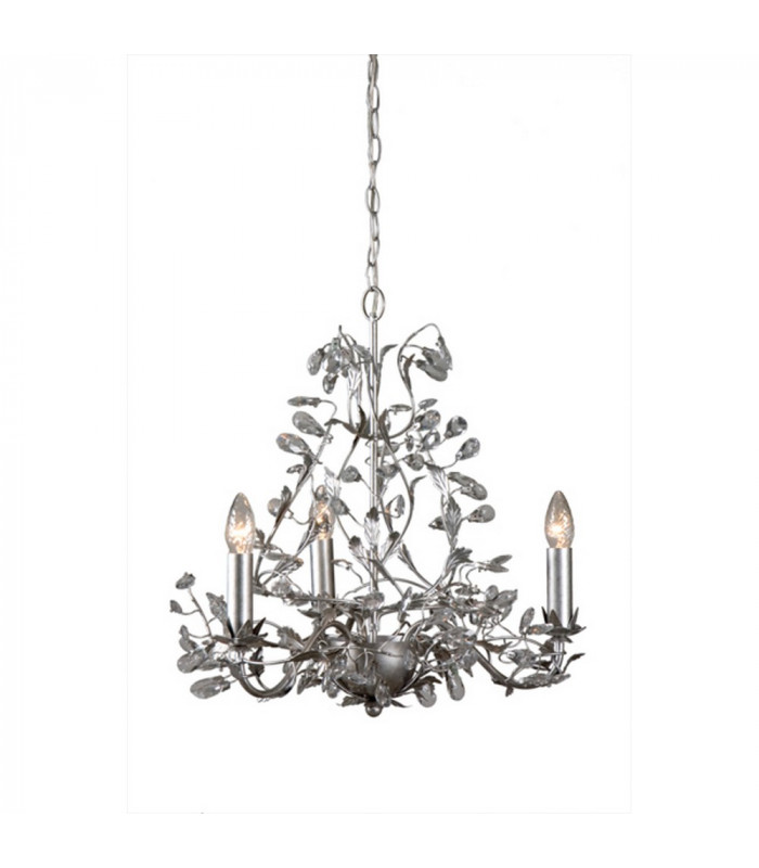 Michelan 3 Light Multi Arm Chandeliers Brushed Silver