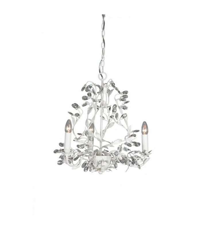 Michelan 3 Light Multi Arm Chandeliers White Frosted