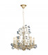 Michelan 5 Light Multi Arm Chandeliers Beige Gold