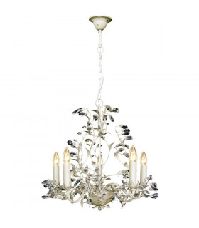 Michelan 5 Light Multi Arm Chandeliers Cream