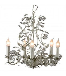 Michelan 5 Light Multi Arm Chandeliers Beige Gray