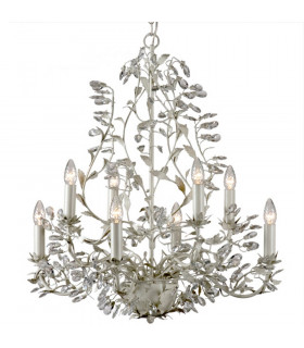 Michelan 8 Light Multi Arm Chandeliers Beige Gray