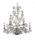 Michelan 8 Light Multi Arm Chandeliers Brushed Silver