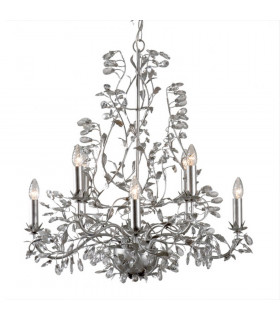 Michelan 8 Light Multi Arm Chandeliers Brushed Silver
