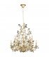 Michelan 12 Light Multi Arm Chandeliers Beige Gold