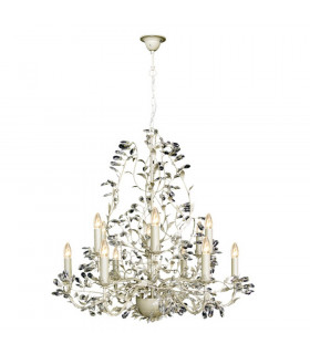 Michelan 12 Light Multi Arm Chandeliers Cream
