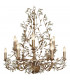 Michelan 12 Light Multi Arm Chandeliers Rust