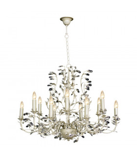 Michelan 12 Light Multi Arm Chandeliers Cream