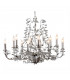Michelan 12 Light Multi Arm Chandeliers Brushed Silver