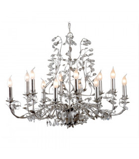 Michelan 12 Light Multi Arm Chandeliers Brushed Silver