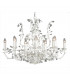 Michelan 12 Light Multi Arm Chandeliers White Frosted