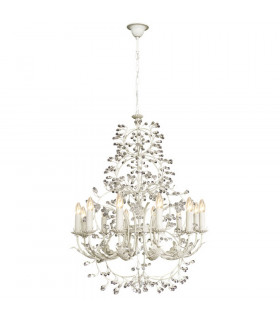 Donatell 12 Light Multi Arm Chandeliers Beige Gray