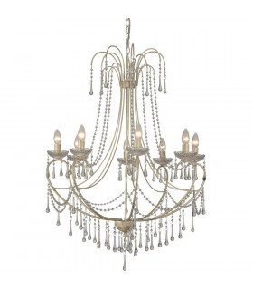 Romance 8 Light Multi Arm Chandeliers Cream