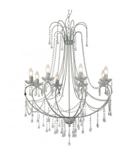 Romance 8 Light Multi Arm Chandeliers Gray