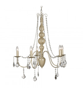 Bardini 5 Light Multi Arm Chandeliers Ivory
