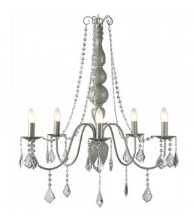 Bardini 5 Light Multi Arm Chandeliers Gray