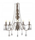 Bardini 5 Light Multi Arm Chandeliers Pale Taupe