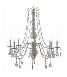 Bardini 8 Light Multi Arm Chandeliers Ivory