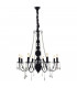Bardini 8 Light Multi Arm Chandeliers Black