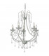 Romance 5 Light Multi Arm Chandeliers Gray