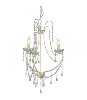 Romance 3 Light Multi Arm Chandeliers Ivory